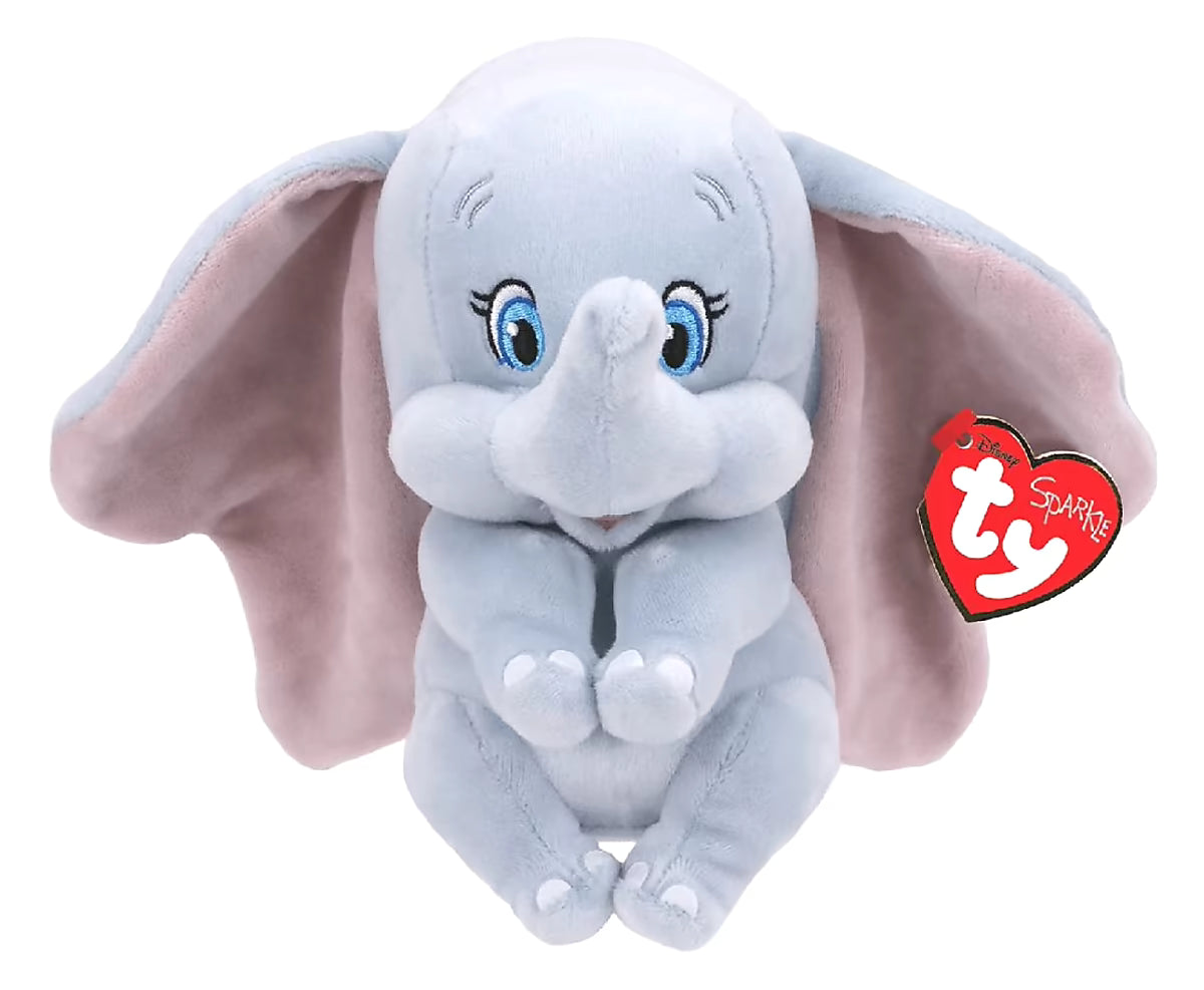 Ty Disney Dumbo Knuffel 15cm, zachte pluche olifant knuffel van TY Knuffels, ideaal cadeau of kraamcadeau.