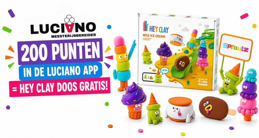 Hey Clay aanbieding bij Luciano: spaar voor je eigen Hey Clay Nice Ice Cream set