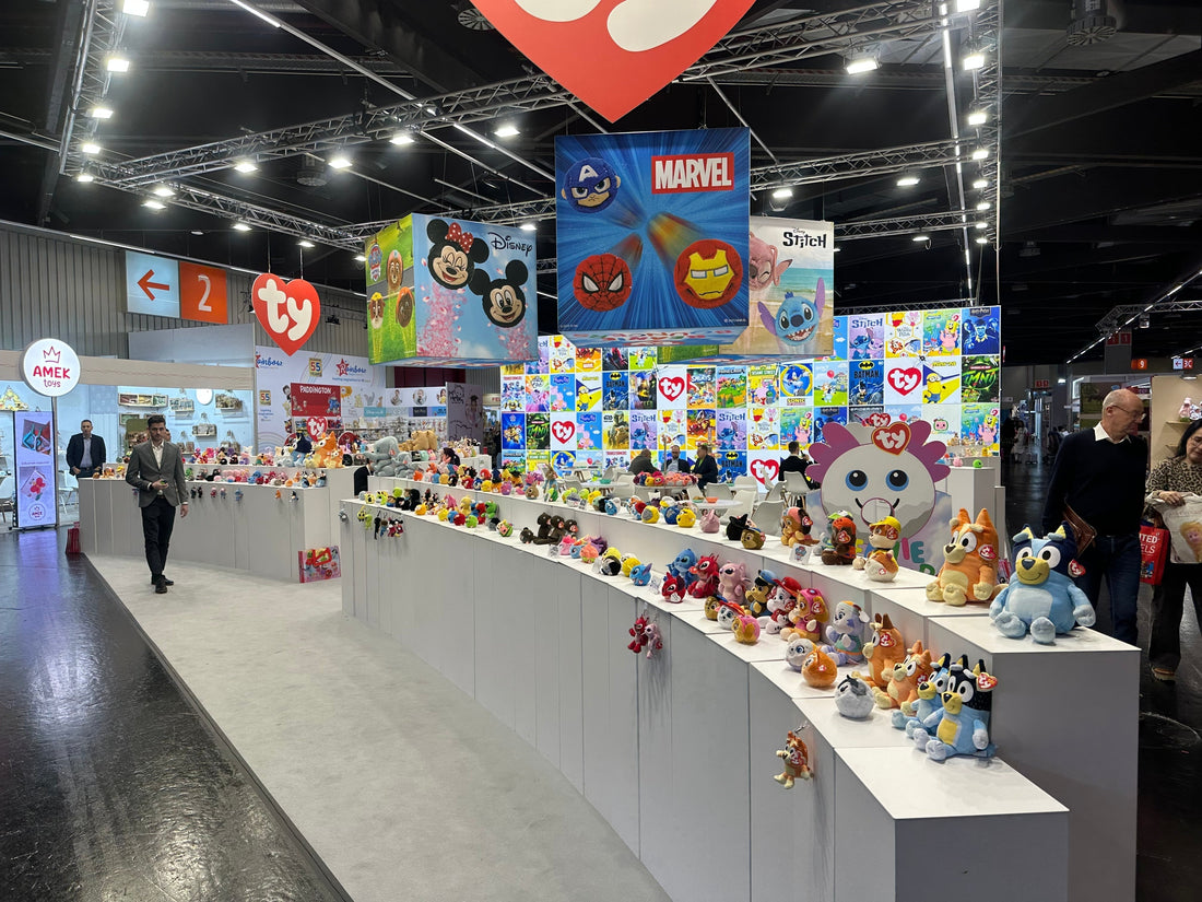 Ty stand op de Spielwarenmesse 2026 met honderden knuffels en leverancier sproutz