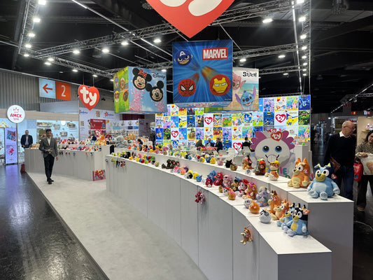 Ty stand op de Spielwarenmesse 2026 met honderden knuffels en leverancier sproutz