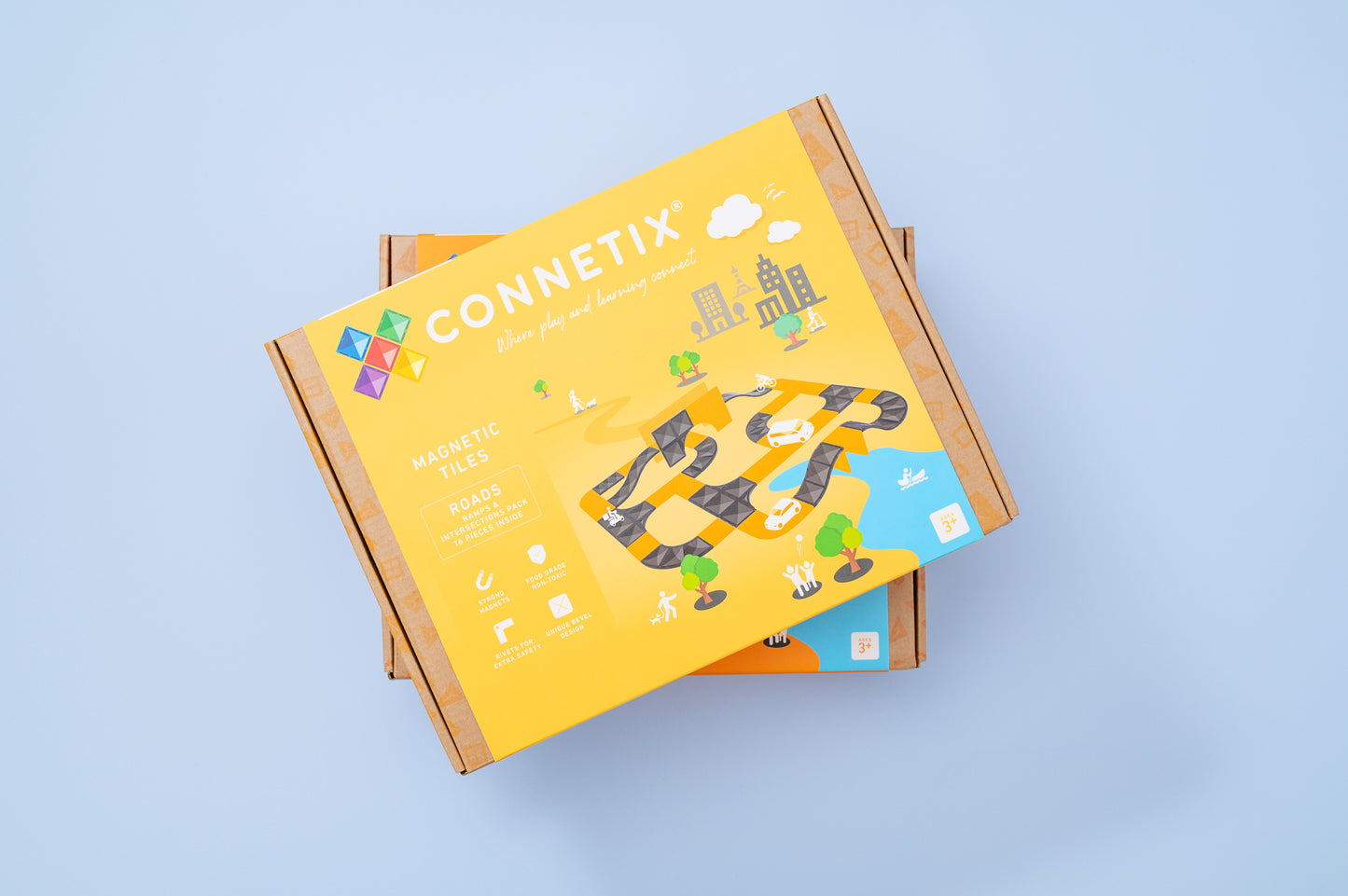 Connetix Ramps & Intersections - 16 magnetische bouwstenen
