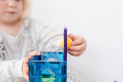 Connetix Rainbow Ball Run Knikkerbaan Pack - 92 magnetische bouwstenen