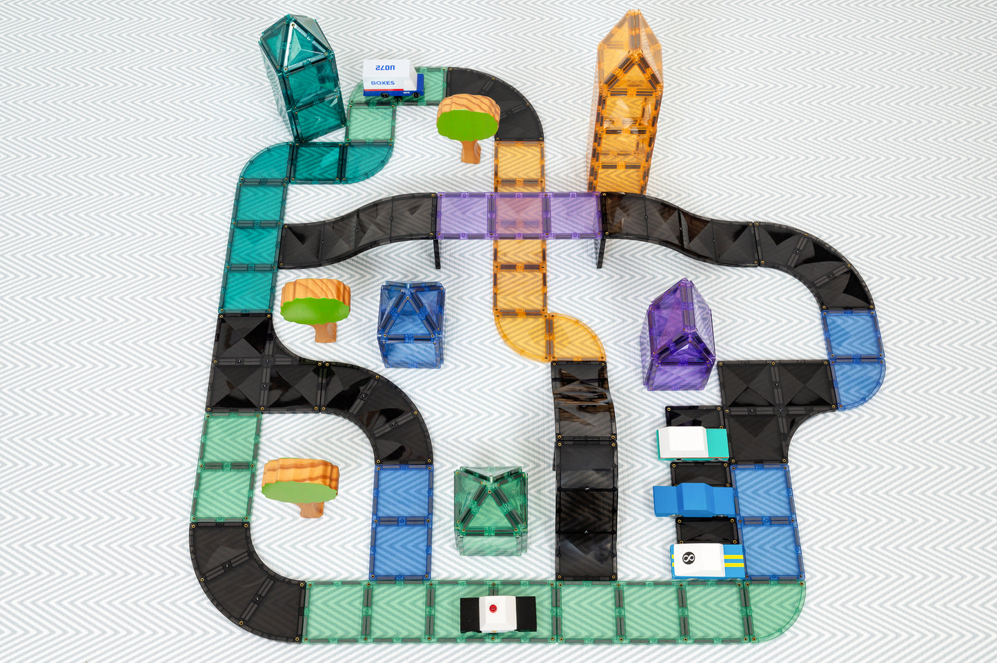 Connetix Ramps & Intersections - 16 magnetische bouwstenen
