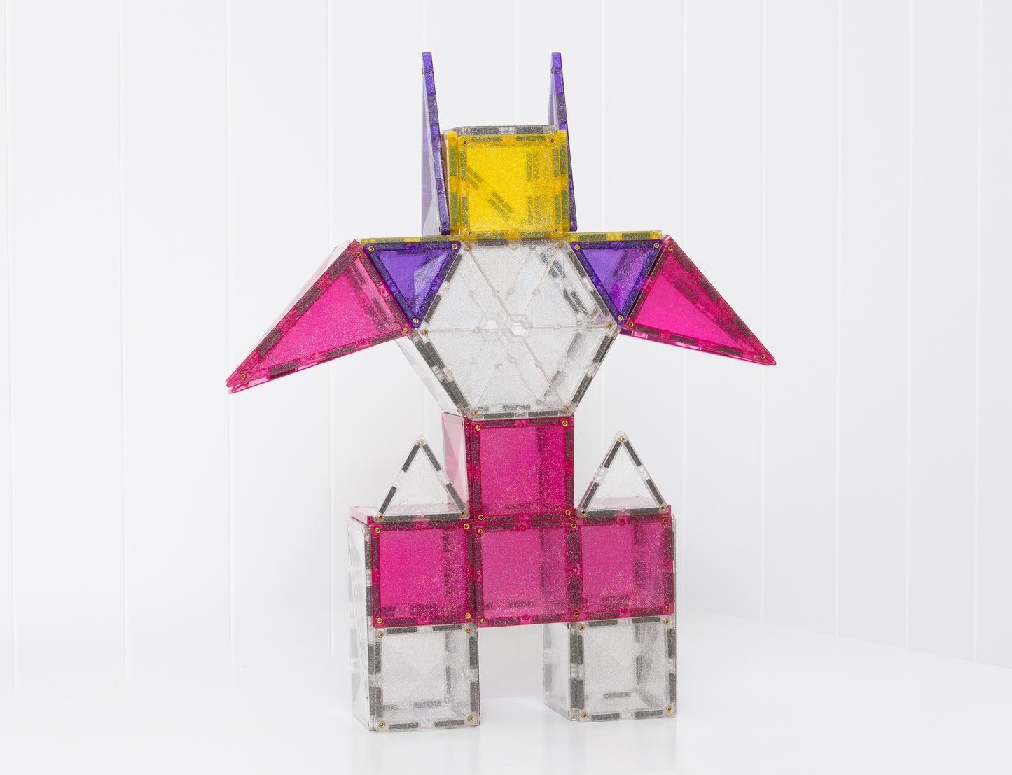 Connetix Glitter Unicorn Eenhoorn Pack - 56 magnetische bouwstenen