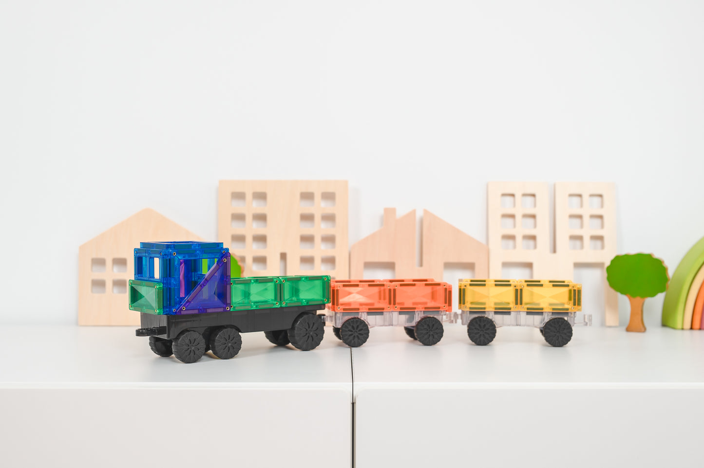 Connetix Rainbow Transport Pack - 50 magnetische bouwstenen