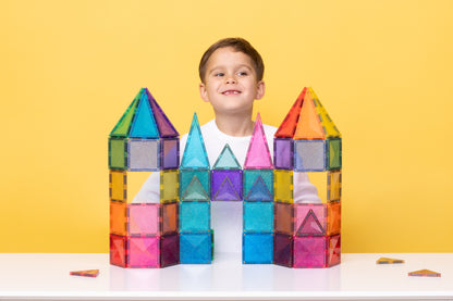 Connetix Glitter Castle Kasteel Pack - 48 magnetische bouwstenen