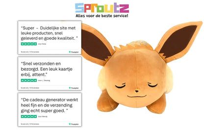 Jazwares Sleeping Eevee Pokémon knuffel 46cm