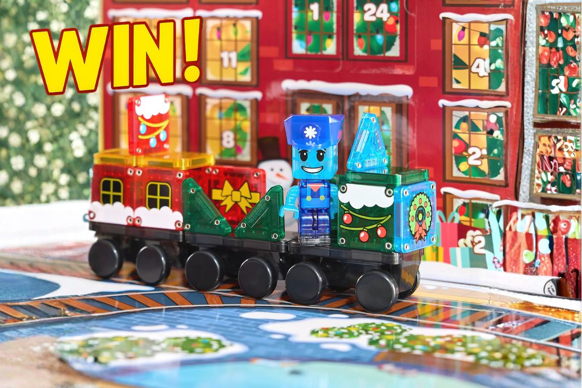 Klein Magna Tiles Adventskalander Winactie met trein 