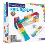 Rail Racers verpakking met 33 magnetische tegels en micromags voor een knikkerbaan magnetisch.