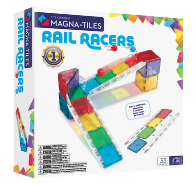 Magnetic Magna Tiles Rail Racers - 33 magnetische bouwstenen
