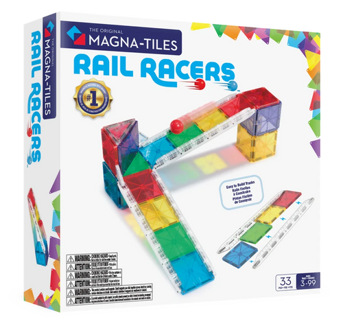 Magna-Tiles Rail Racers - 33 magnetische tegels