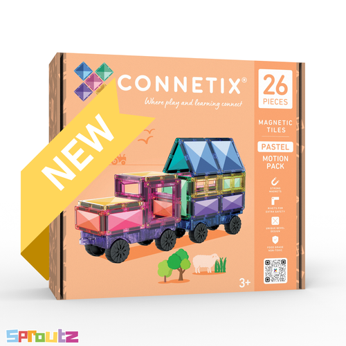 Connetix Pastel Motion 2026 Pack - 26 magnetische tegels
