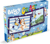 Voorkant verpakking Ravensburger CreArt Bluey schilderpakket met Bluey en Bingo, leuk cadeau en knutsel idee vanaf 5 jaar.
