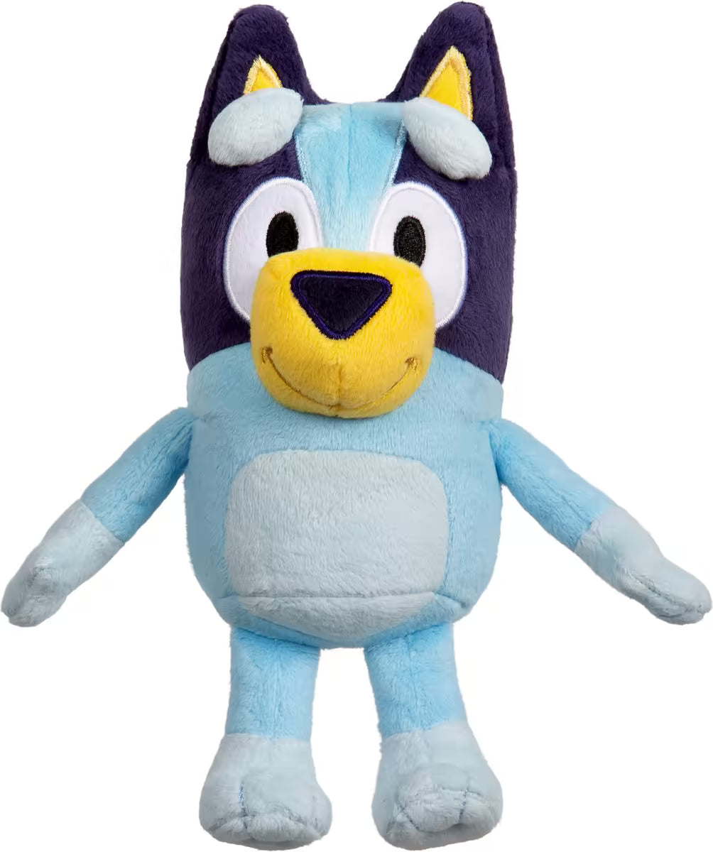 Schattige Bluey knuffel van pluche, zacht speelgoed dat kindvriendelijk en perfect als kraamcadeau is.