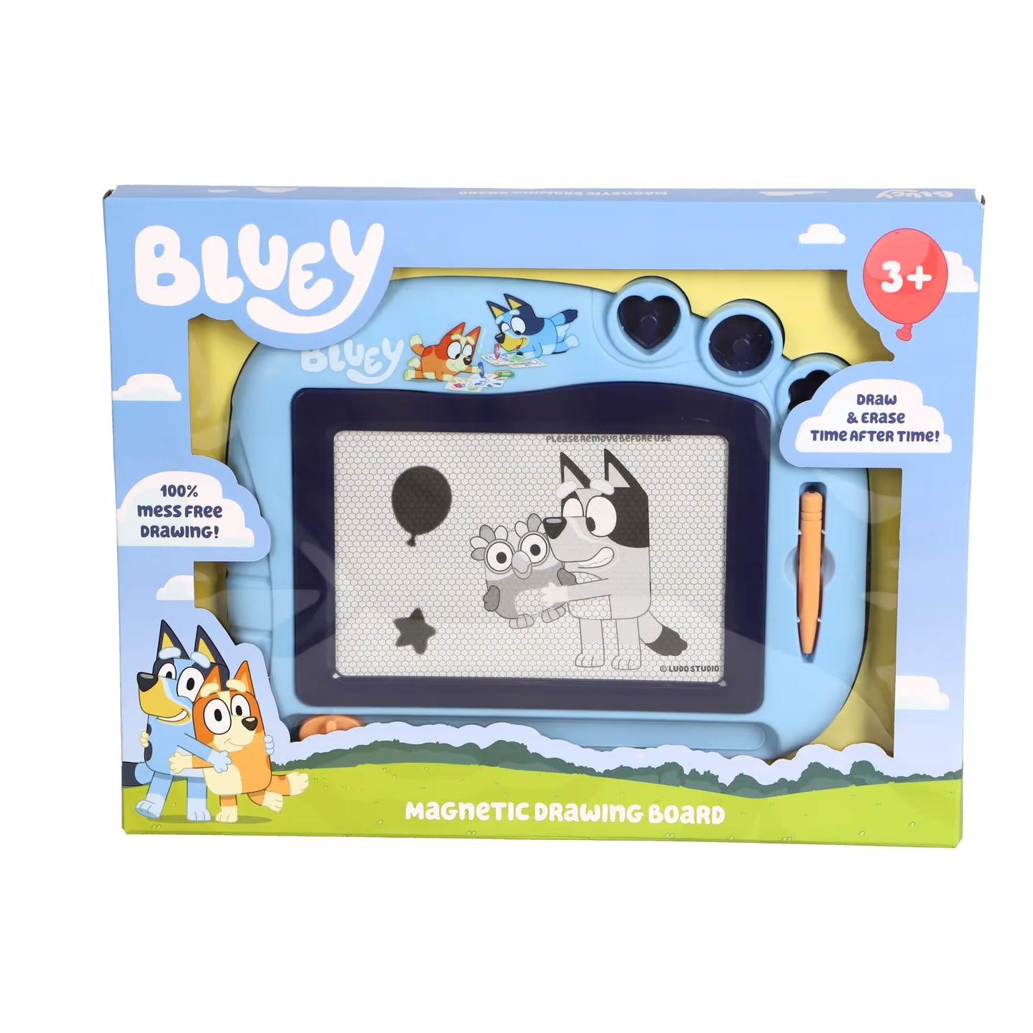 Bluey magnetisch tekenbord in doos, educatief en creatief peuter speelgoed, geschikt vanaf 3 jaar, Sproutz.