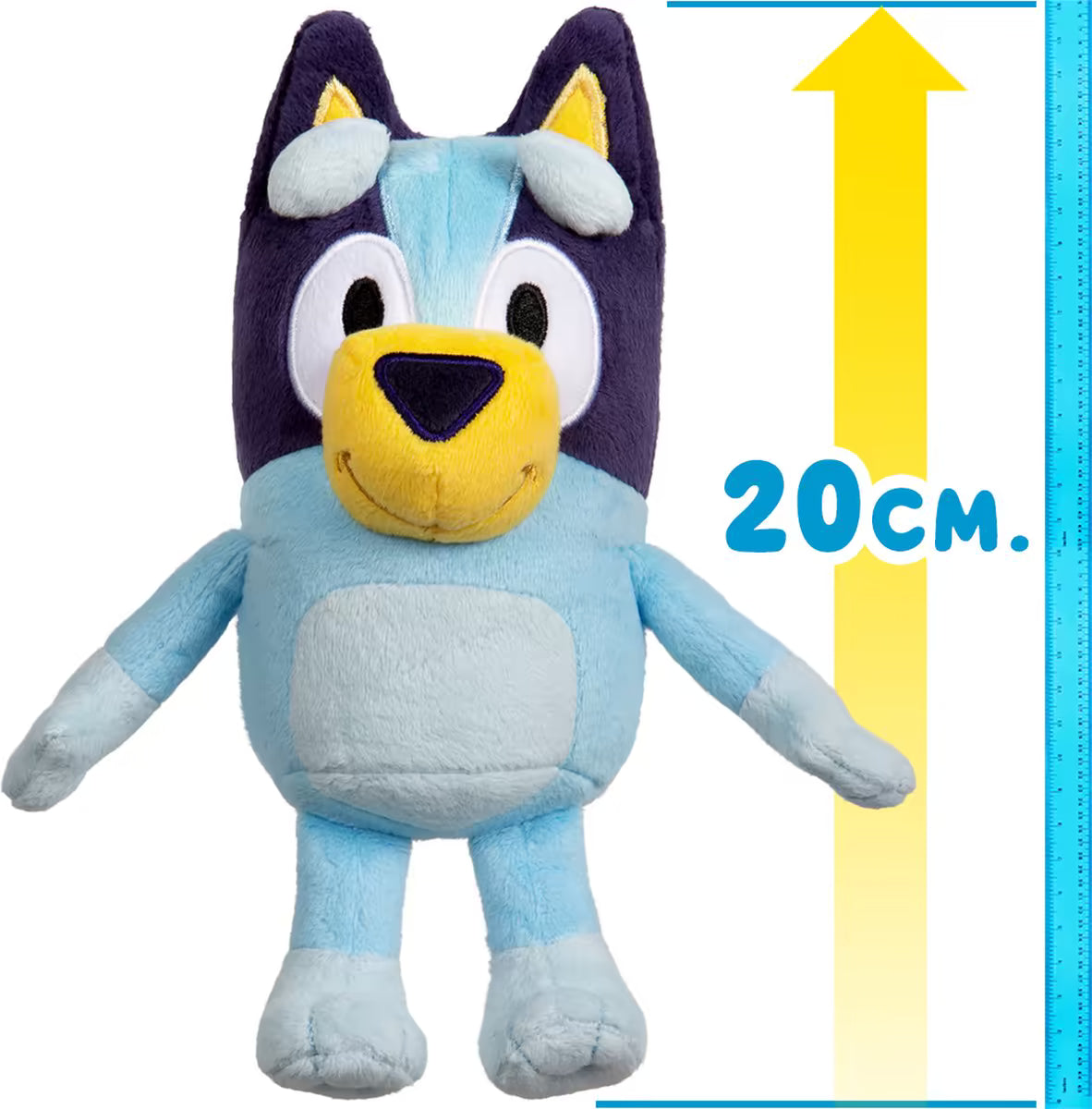 Bluey pluche knuffel van 20 cm, zacht en veilig baby speelgoed, ideaal kraamcadeau voor kinderen.