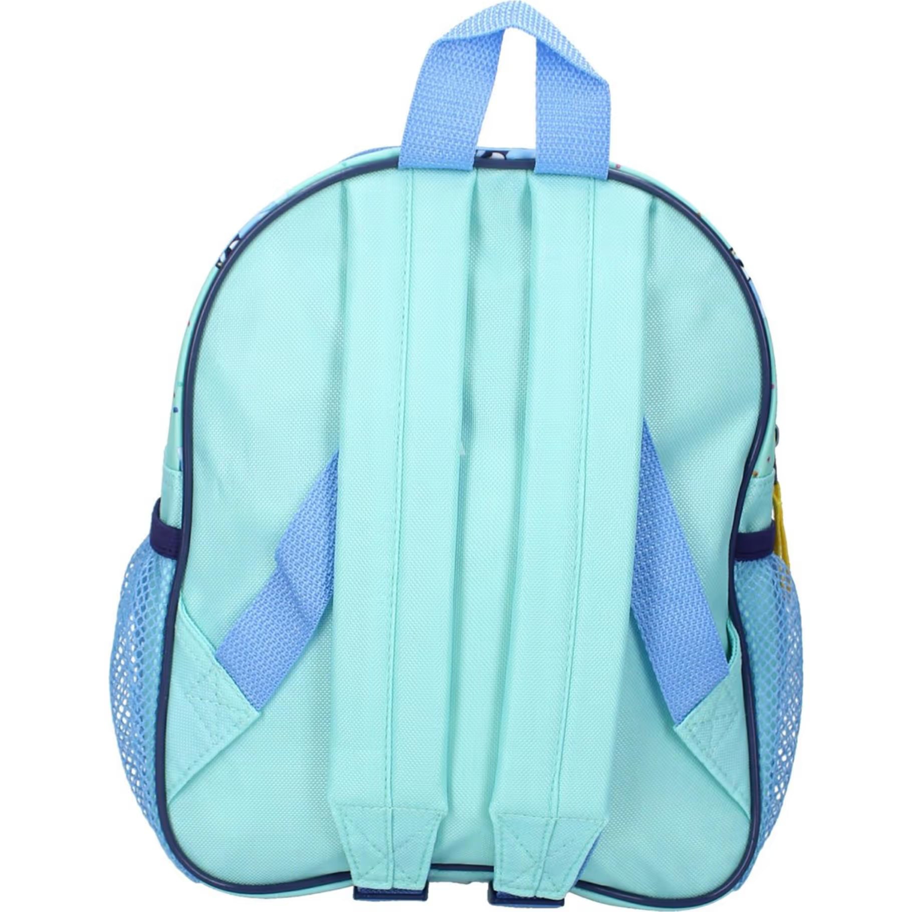 Bluey rugzak peuter in lichtblauw met Bluey en Bingo op de voorkant, vrolijke kindertas voor school en uitstapjes.