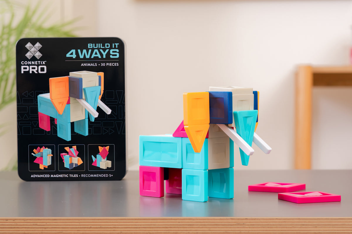 Bouwspeelgoed voor volwassenen en kinderen PRO Build It Animals dier met zwarte verpakking