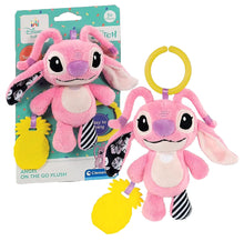 Clementoni Stitch zachte rammelaar - Angel met verpakking en losse knuffel, Disney activiteiten knuffel voor baby’s.