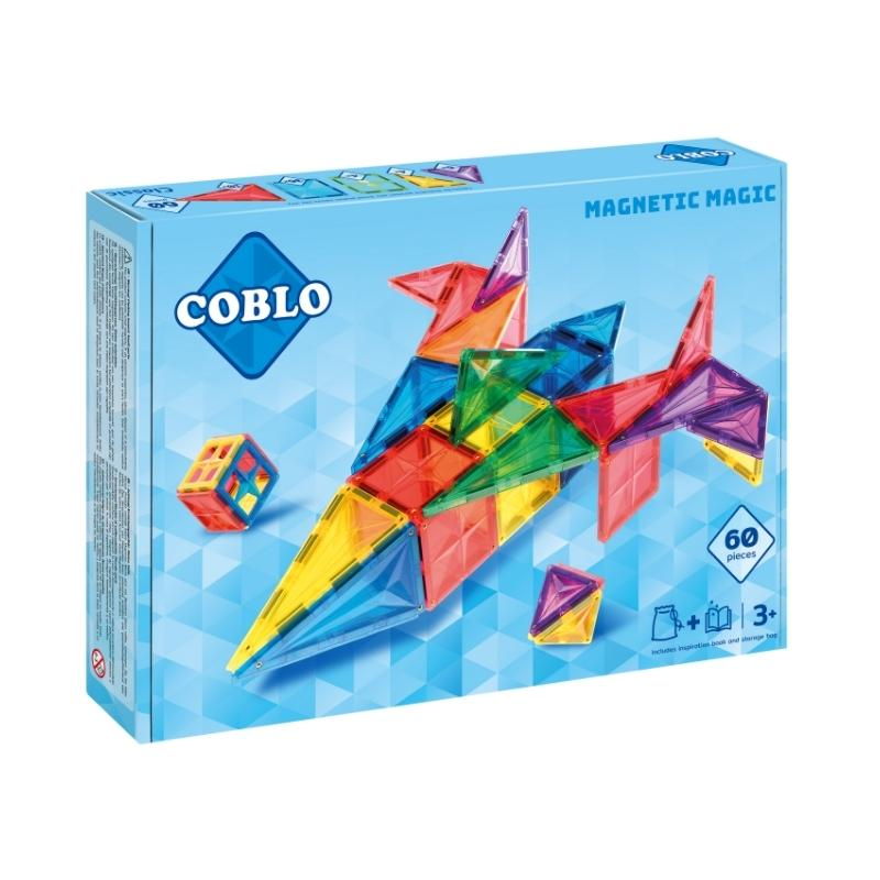 Coblo 60 stuks verpakking voorkant met vliegtuig afbeelding en 3+ leeftijdsindicatie
