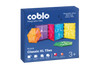 Coblo Classic XL 6 tegels voorkant verpakking met kleurrijke magnetische tegels op blauwe doos