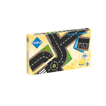 Coblo Magneet Toppers Wegen 50 stuks verpakking voorkant met wegtegels, 60 stuks, 3+ jaar