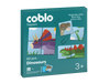 Coblo Magneettoppers dinos 60 stucks verpakking met dinosauruspuzzels en magnetisch speelgoed vanaf 3 jaar