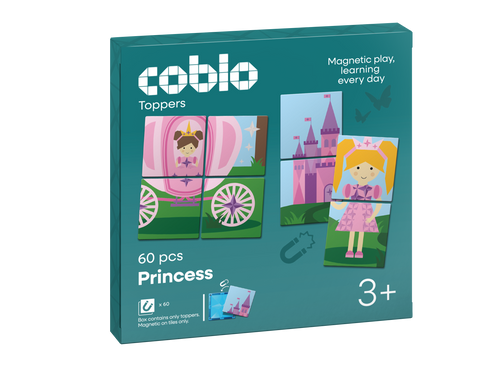 Coblo Magneet Toppers Prinsessen - 60 Puzzelkaarten