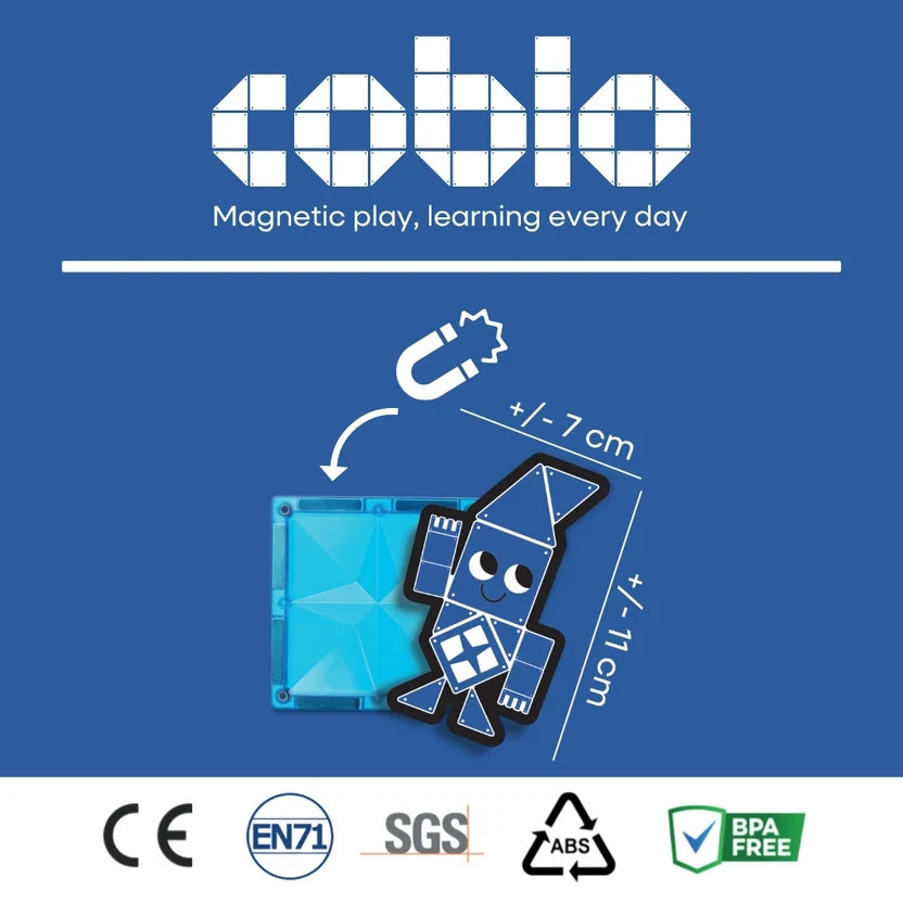 Coblo magnetische tegels afmetingen en kwaliteitskeurmerken CE EN71 SGS BPA-vrij, productdetails