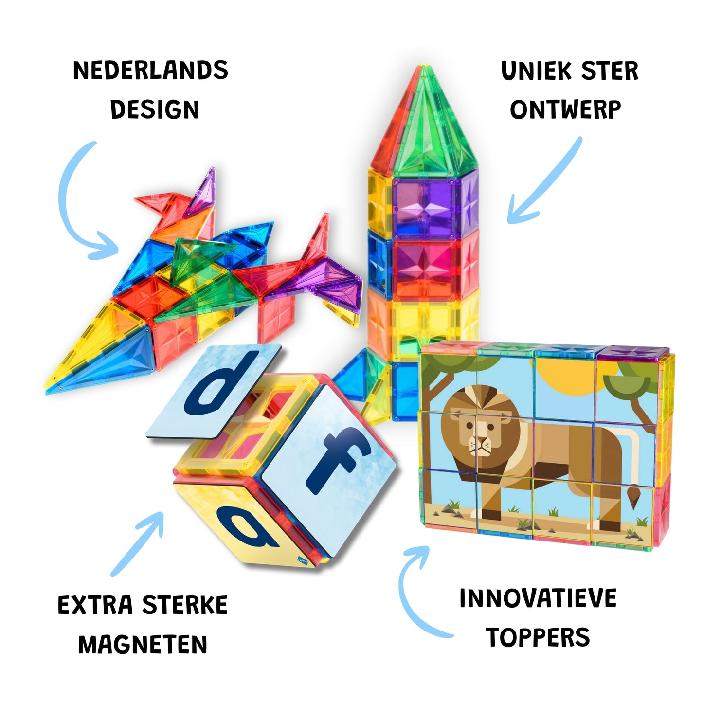 Magnetische tegels Coblo met Nederlands design, sterke magneten en innovatieve toppers voor kinderen