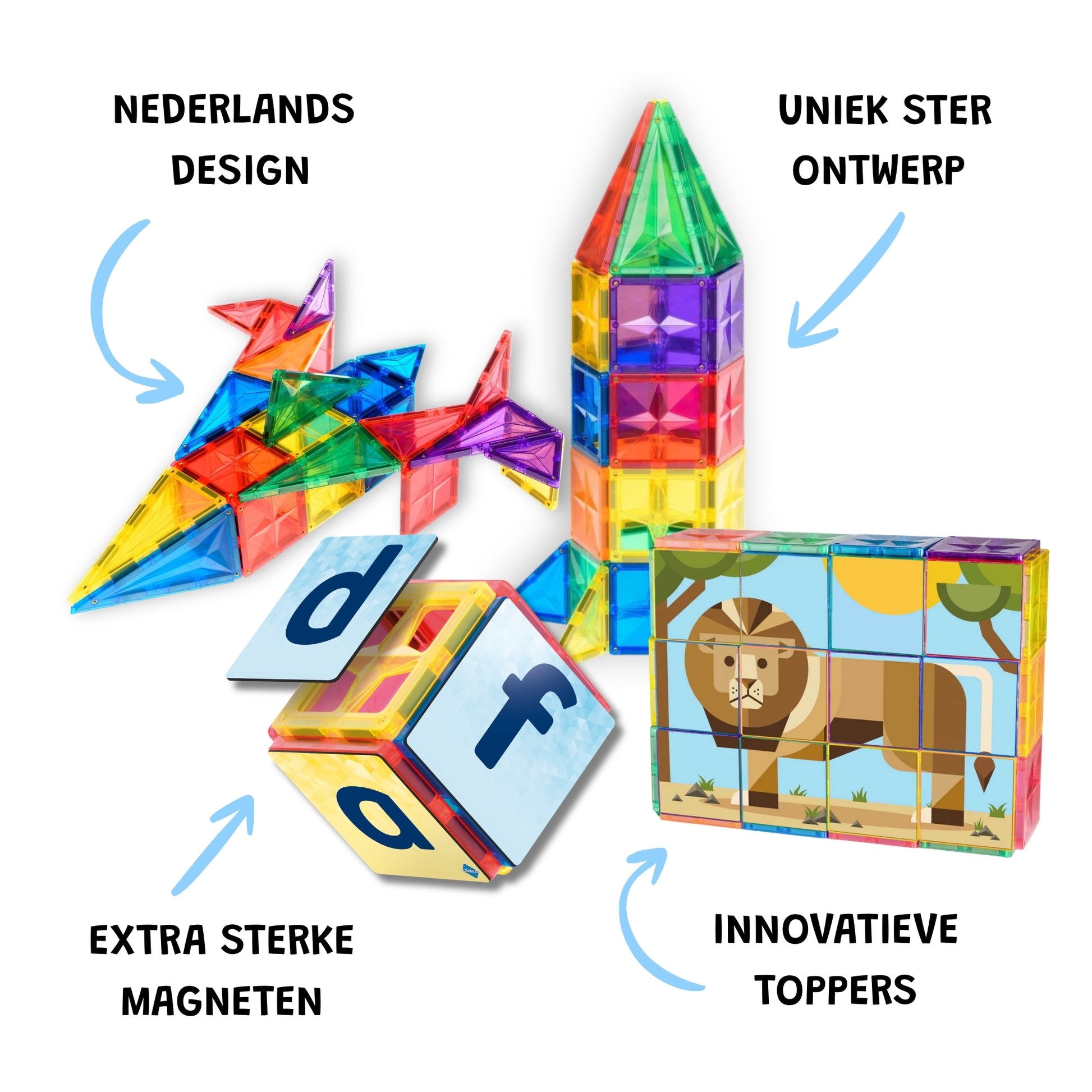 Magnetische tegels Coblo met Nederlands design, sterke magneten en innovatieve toppers voor kinderen