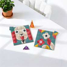 Coblo Mini Classic Mozaïk Toppers bovenaanzicht met twee complete mozaïeken en magneet toppers
