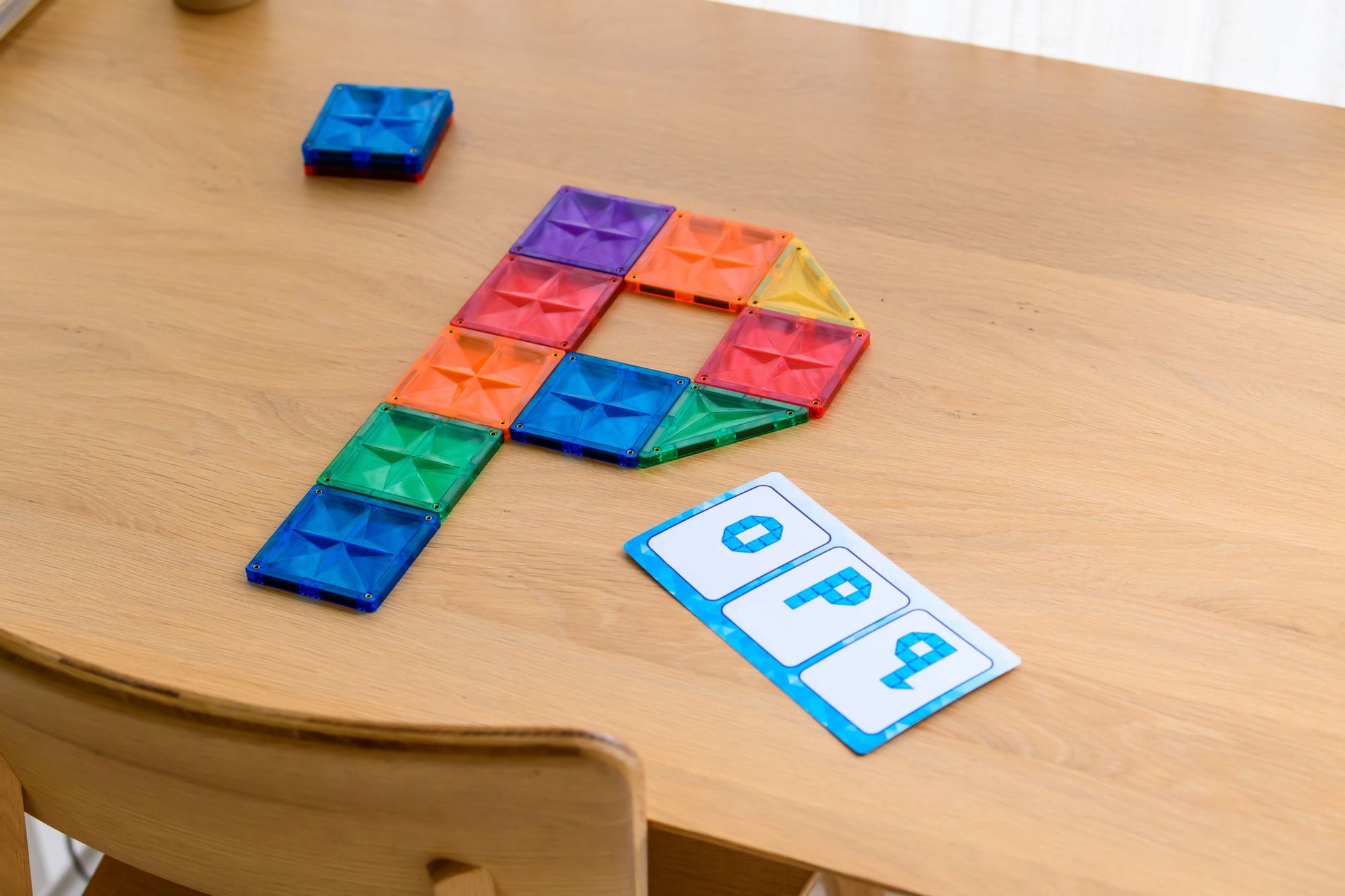 Coblo opdrachtkaarten met letters en kleurig magneet speelgoed voor montessori speelgoed activiteiten
