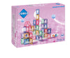 Coblo Pastel Knikkerbaan 100 stuks voorkant verpakking met magnetische bouwstenen in pastelkleuren