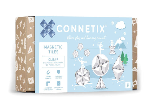 Connetix Clear Shape Expansion Pack - 24 magnetische tegels