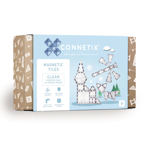 Connetix Clear Starter Pack - 34 magnetische tegels