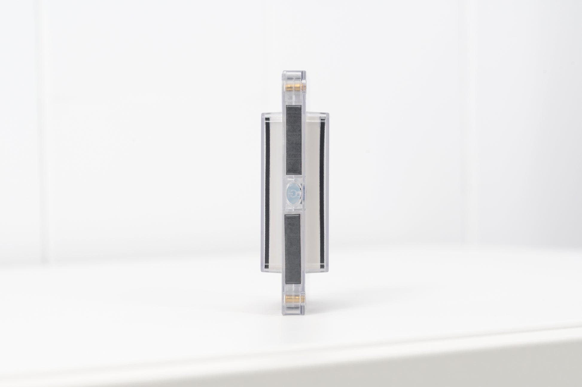 Connetix light up tile zijaanzicht, transparante vierkante magneet tegel met LED verlichting en batterij