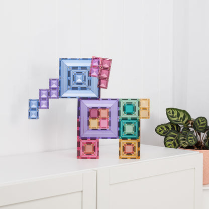 Connetix Pastel Portal Pack 48pc creatieve constructie met magnetische bouwstenen in pasteltinten