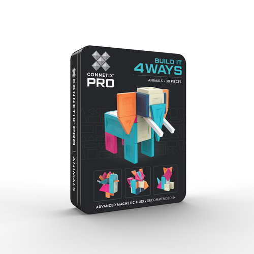 Connetix PRO Build It 4 Ways Animals Pack - 30 magnetische tegels