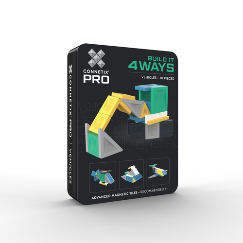 Connetix PRO Build It 4 Ways Vehicles Pack - 30 magnetische tegels