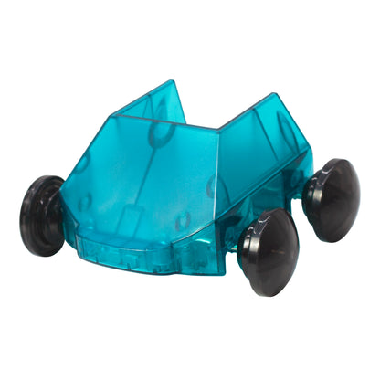 Magnetic magna tiles dashers blauw autootje zonder bestuurder perspectief magneet speelgoed detail