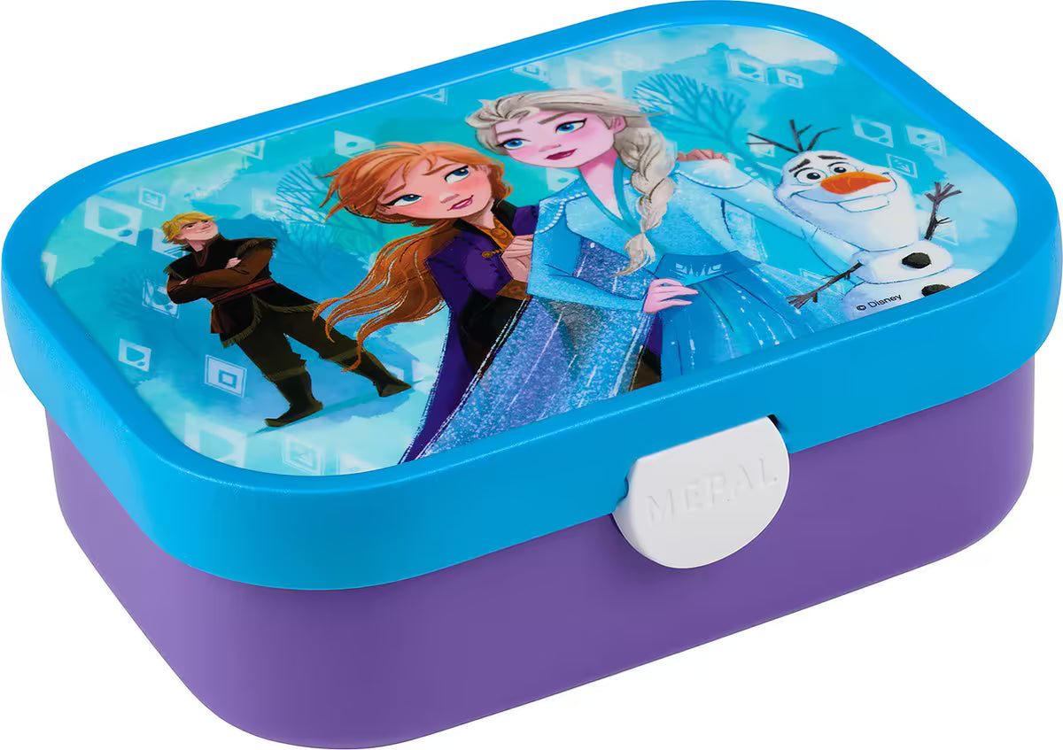 Kindvriendelijke Frozen broodtrommel van Mepal Campus Lunchbox met vrolijk ontwerp, ideaal voor kinderen op school.