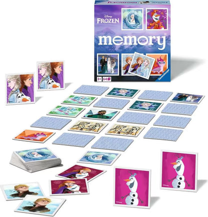 Disney Frozen memory kaartspel van Ravensburger, kleurrijk educatief speelgoed voor kinderen vanaf 3 jaar.