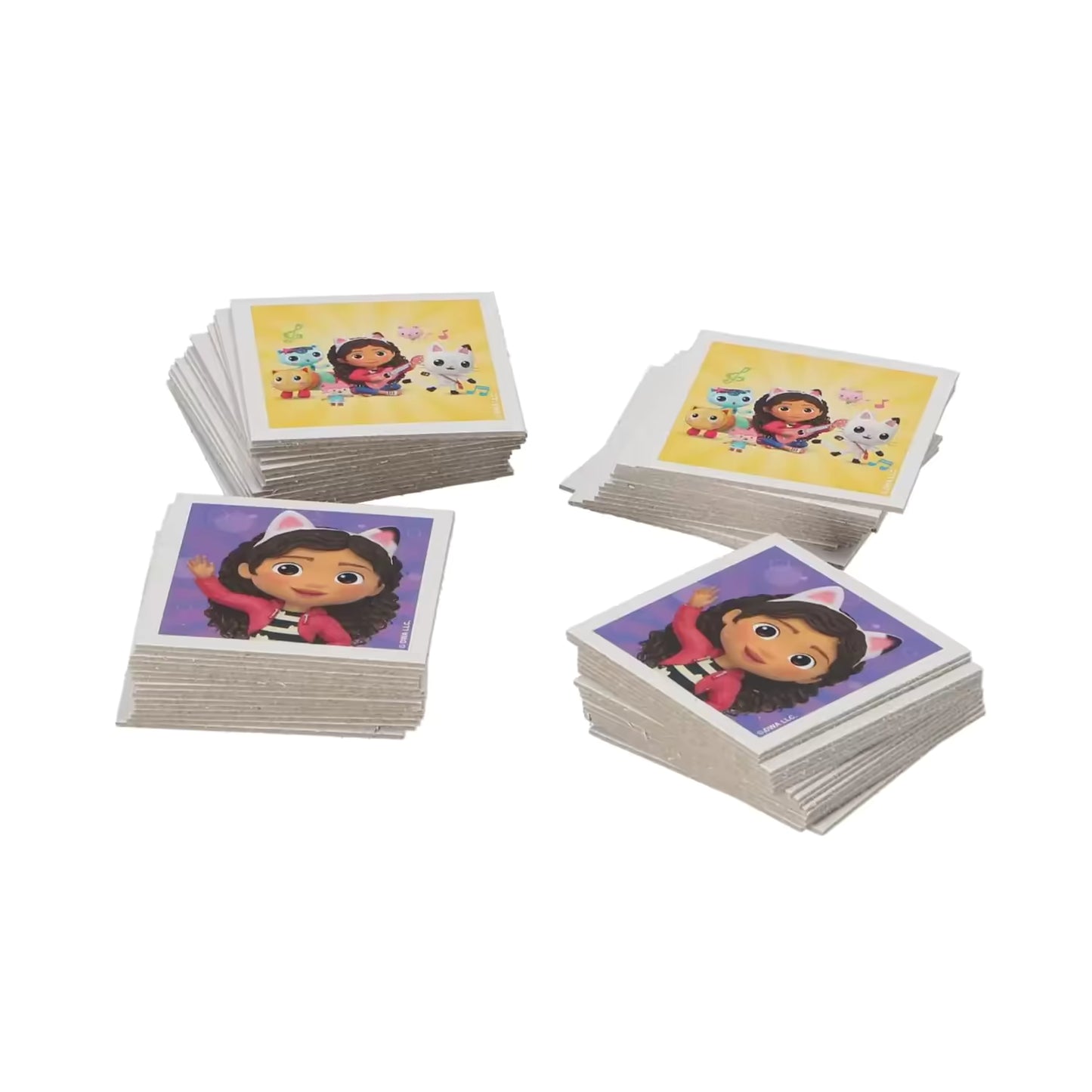 Close-up van Ravensburger Gabby’s Dollhouse memory kaarten met kleurrijke figuren, ideaal educatief speelgoed voor kinderen.