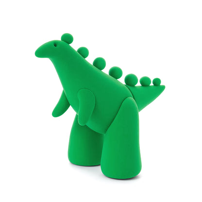 Grote groene dinosaurus uit Hey Clay Advent Calender 2025, ideaal speelgoed van boetseerklei en Sinterklaas cadeau.
