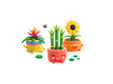 Hey Clay Botanical Plants boetseerklei voorbeelden: zonnenbloem, bamboe en bromelia in vrolijke kleuren