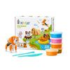 Hey Clay Dog Buddies set met 15 potjes boetseerklei, kleurrijke verpakking en klei honden speelgoed