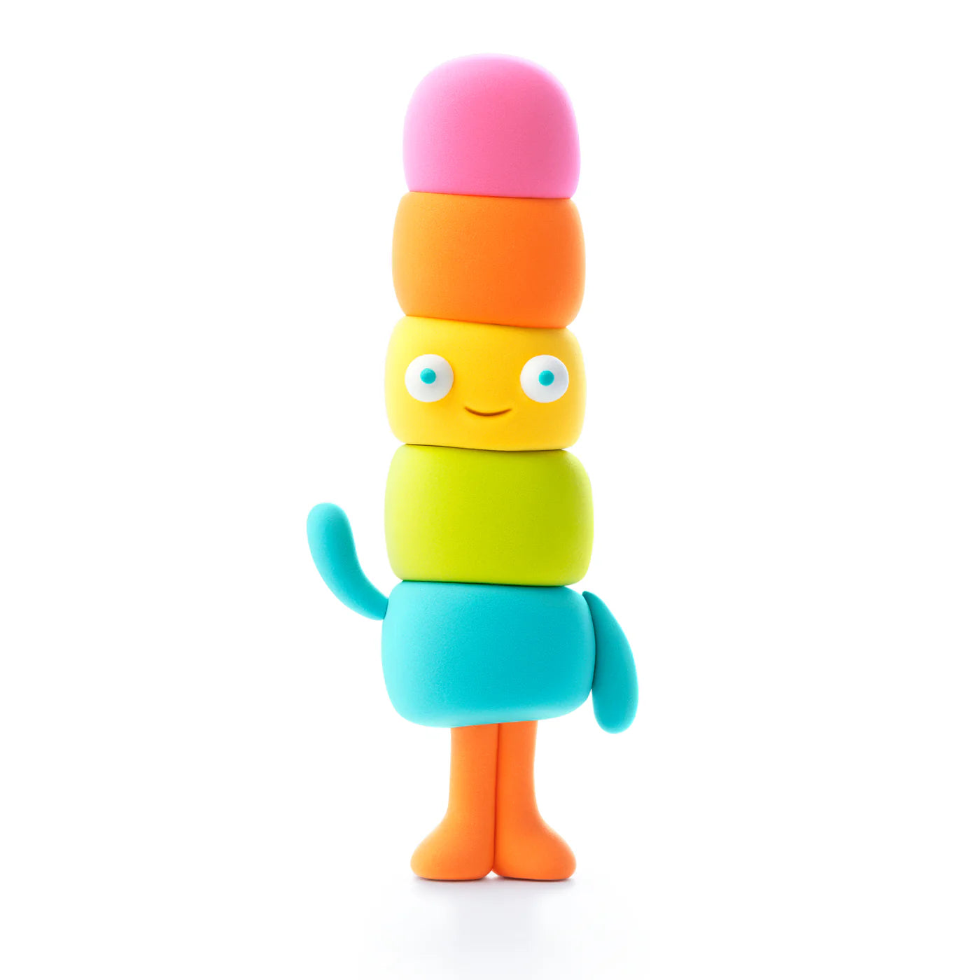 Warm Ice fantasiefiguur gemaakt met boetseerklei uit de Hey Clay Nice ice cream set voor creatief speelgoed