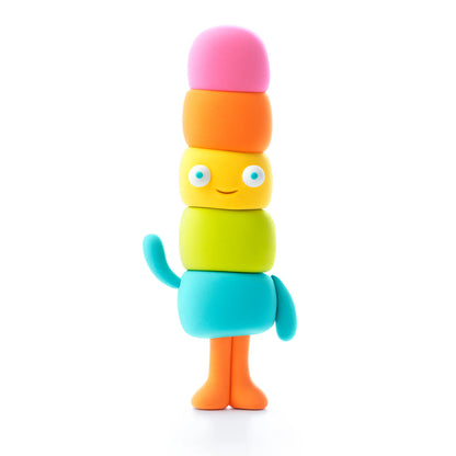 Warm Ice fantasiefiguur gemaakt met boetseerklei uit de Hey Clay Nice ice cream set voor creatief speelgoed
