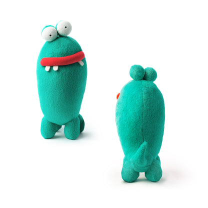 Hey Clay Pi knuffel cadeau voor kinderen, voorzijde en achterzijde met educatief karakter